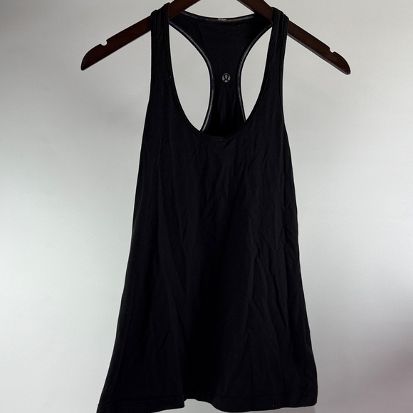 lululemon athletica Sleek Black Racerback Tank. Size small or medium. - Picture 1 of 13